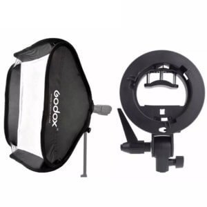 Softbox Godox 60x60cm portátil com Conexão Bowens para Flash Speedlite